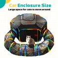 thumbnail image 3 of Parque infantil para gatos LUCKITTY Outdoor Rainbow con tienda de campaña y túnel, 3 of 8