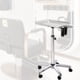 thumbnail image 5 of Carro de bandeja de salón rodante, organizador de carrito de bandeja de salón con ruedas, práctico carrito de peluquero móvil para peluqueros, spas, con soporte para secadora, 5 of 10