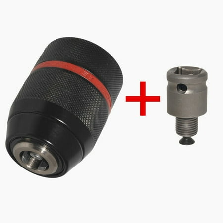 

1/2-20Unf 13Mm Keyless Drill Chuck Hex/Sds/Socket Bit Driver Converter Adapter