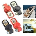 thumbnail image 4 of Bgsha 1pair Car Battery Terminal Connector Red Positive Black Negative Wire Post Clamp, 4 of 8