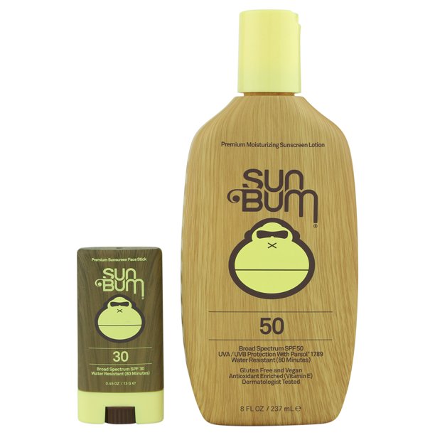 Sun Bum SPF 50 Sunscreen Lotion 8 oz & SPF 30 Sunscreen Face Stick