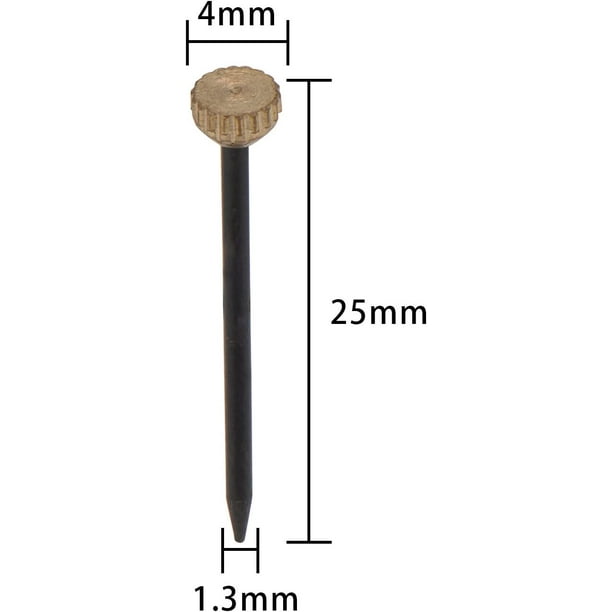 120 piezas alfileres para colgar alfileres alfileres para la cabeza alfileres para cuadros alfileres de latón alfileres de pared de 1 pulgada de largo con caja de almacenamiento de plástico LingWen 9024715745422