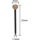 thumbnail image 1 of 120 piezas alfileres para colgar alfileres alfileres para la cabeza alfileres para cuadros alfileres de latón alfileres de pared de 1 pulgada de largo con caja de almacenamiento de plástico LingWen 9024715745422, 1 of 1