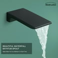 thumbnail image 5 of Boyel Living 3-Function Shower System with Waterfall Tub Spout and Handheld shower Black 12 in Square Wall Mount Shower head with Pre-embedded Valve, 5 of 7