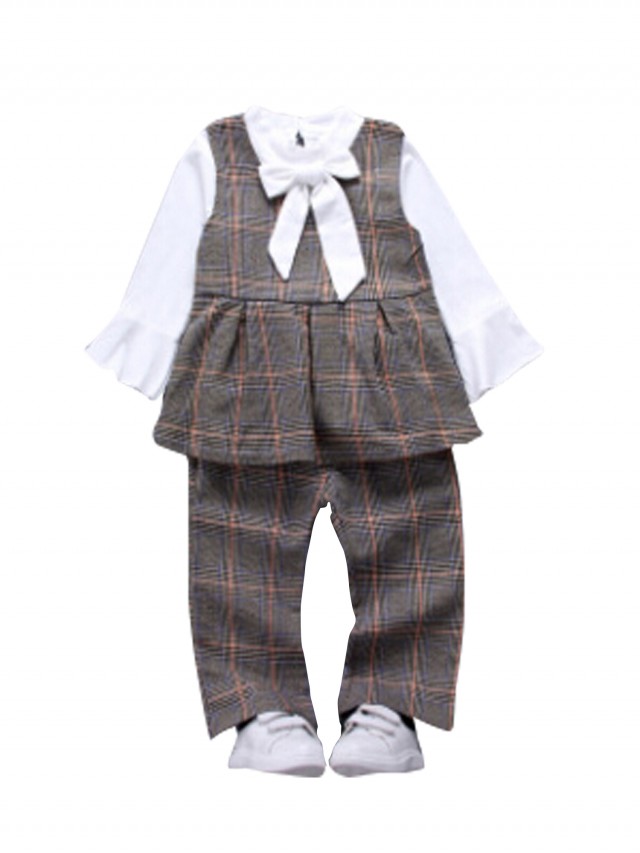 Details about  / 3pcs Baby Kids Boys Dress Suit Coat+Plaids Shirt+Denim Pants Outfits Clothes Set