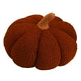 thumbnail image 3 of Hwkond Decorative Pillows, Inserts & Covers Pumpkin Pillow Halloween Toy Cushion Knitted Wool Style Pumpkin Living Room Sofa Cushion,Brown, 3 of 5