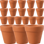 20pcs Petit pot en céramique rouge Pot en terre cuite Pot en céramique Planter