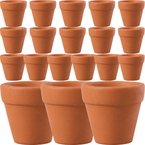 20pcs Small Red Ceramic Flower Pot Terracotta Pot Clay Ceramic Pottery Planter