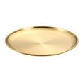 thumbnail image 2 of Mdesiwst Dinner Plate Versatile Easy to Clean Stainless Steel Round Serving Plate for Home Kichten BBQ Party Camping, 2 of 8