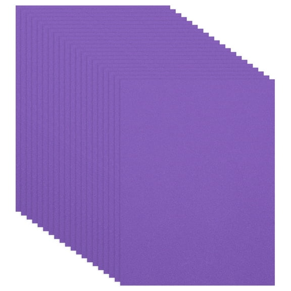 Uxcell 20 Pcs Purple EVA Foam Sheets, 11.8 x 7.87 Inches 1mm Thick Foam Sheets for Crafts