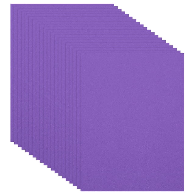 Uxcell 20Pcs Hojas de Espuma EVA Púrpura, 15.7 x 11.8 Pulgadas 1mm Grosor Hojas para Manualidades