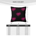 thumbnail image 4 of ZICANCN Pattern Hearts Romance Decorative Throw Pillow Covers, Bed Couch Sofa Decorative Knit Pillow Covers for Living Room Farmhouse, 20"x20", 4 of 8