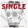 thumbnail image 2 of Funny Abe Lincoln Im Single Honest Zip Hoodie Sweatshirt Men Brisco Brands M, 2 of 6