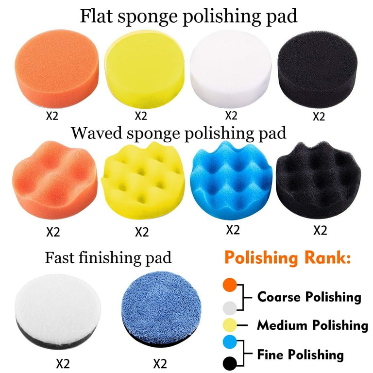 Cyrico 24-Piece 3-Inch Buffing Pad Drill Polishing Kit photo 7