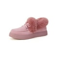 thumbnail image 3 of Difumos Ladies Moccasins Slippers Loafers Plush Lined Winter Shoes Non-slip, 3 of 5