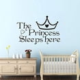 thumbnail image 2 of La Princesse Dort Ici Chambre d'Enfant Alphabet Anglais Autocollant Chambre d'Enfant Autocollant Mural Chambre de Bébé Fille Décoration Maison Autocollant Mural, 2 of 8
