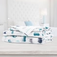 thumbnail image 3 of Safdie & Co. Microfiber Sheet Set 4PC Double Signature Print, 3 of 3