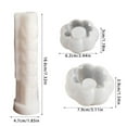 thumbnail image 3 of Misright 3D Stacked Skull Silicone Mould Halloween Candle Molds Candle Holder Molds, 3 of 8
