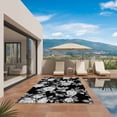 thumbnail image 3 of Black Rose Outdoor Rug for Patio/Deck/Porch, Non-Slip Large Area Rug 3 x 5 Ft, Vintage Pastoral Botanical Floral Leaves Vines Indoor Outdoor Rugs Washable Area Rugs, Camping Rug Carpet Runner, 3 of 8
