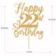 thumbnail image 4 of Cake Topper Yotawebery con brillo dorado Feliz 22.º cumpleaños, 4 of 5