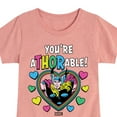 thumbnail image 3 of Marvel Thor - Valentine You're Athorable - Toddler And Youth Girls Fitted Short Sleeve Graphic T-Shirt, 3 of 5