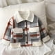 thumbnail image 1 of Cowsor Toddler Baby Boys and Girls Plaid Shirts Jacket Long Sleeve Lapel Button Down Top Outwear Clothes, 1 of 5