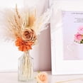thumbnail image 3 of Adornos para tartas de estilo bohemio con plantas artificiales, reutilizables, con hojas de palma naturales, para fiestas temáticas, bodas, cumpleaños (22 unidades), 3 of 7
