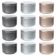thumbnail image 1 of 12 latas de té de hojalata, recipientes para hojas de té, soportes para té para el hogar y la oficina., 1 of 3