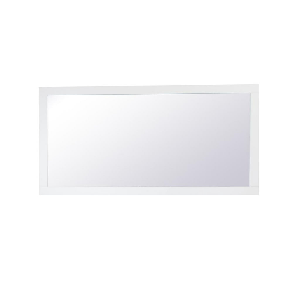Aqua rectangle vanity mirror 72 inch in White