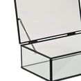 thumbnail image 6 of Lume Glass & Metal Frame Storage Box - Black, 6 of 7