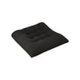 thumbnail image 2 of Solid Chair Cushion Square Mat Cotton Upholstery Soft Padded Cushion Pad Office Home Car Garden Sun Lounge Seat Cushion, Black, 2 of 7