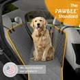 thumbnail image 5 of PAWBEE Dog Car Seat Cover, Waterproof & Nonslip Back Seat Hammock with Mesh Window & Seat Belt, 5 of 8