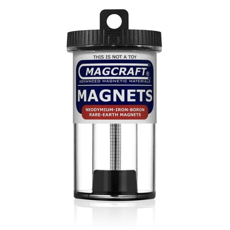 - MAGCRAFT® NSN0566 - Rare Earth Disc Magnets, 0.125 in. Diameter x 0.0625 in. Thick, 100-Count