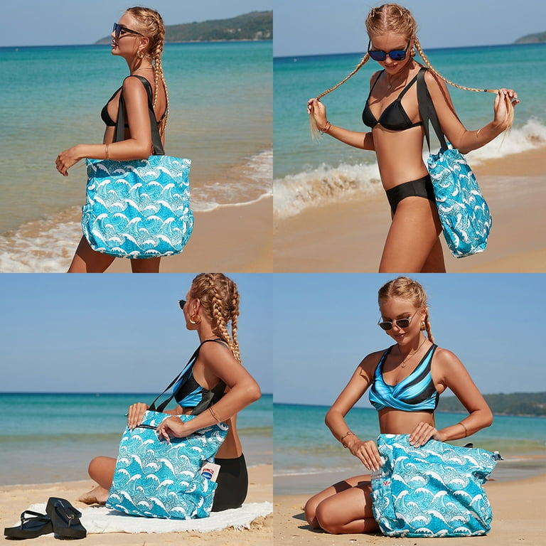 DODOING Unisex Large Beach Tote Bag Gym Bag Tote Bags