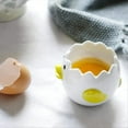 thumbnail image 3 of Oubit Ceramic Egg Separator Chick Shape Egg Yolk Separator Kitchen Gadgets, 3 of 7