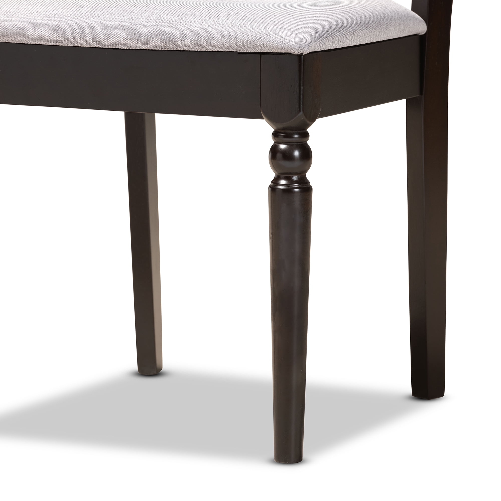 Baxton Studio Valerie Modern Dining Set, 5-Piece, Dark brown