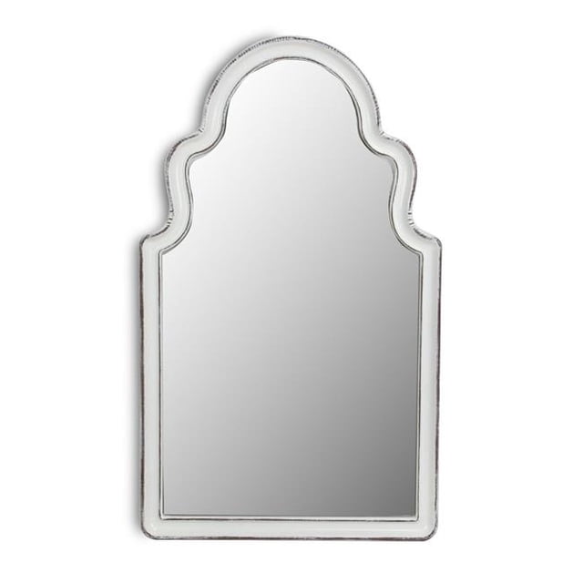 Cheungs 5348WT Miroir avec une Courbure Supérieure Élégante&44; Blanc