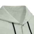 thumbnail image 6 of XuJwPNcy Mens T-Shirts Long Sleeve Button Down Shirts Shacket Drawstring Hooded Tops Breathable Work Clothes with Pockets, 6 of 7