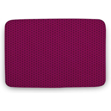 

Deep Pink Indoor Door Mat Non-Slip Absorbent Resist Dirt Entrance Rug Low-Profile Inside Entry Door Rugs for Entryway 24x16 Inch