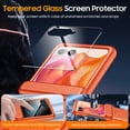 thumbnail image 3 of Vizvera para Motorola Razr 2024 Ultra/2025 Pro Case, Built-in Magnetic Ring Stand&Screen Protector, Ultra-Thin Shockproof Rugged Phone Case-Orange, 3 of 7
