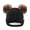Black, variant on Toddler Warm Winter Hat Kids Baby Knitted Soft Beanie with Double Faux Fur Pom Poms for Girls Boys