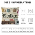 thumbnail image 5 of BANET  Throw Pillow Covers, The Laundry Room Clothes Wash Machine Retro Floral Print Square Short Plush Pillowcase Soft Decorative Cushion Case for Sofa Bedroom Car 22x22in, 5 of 5