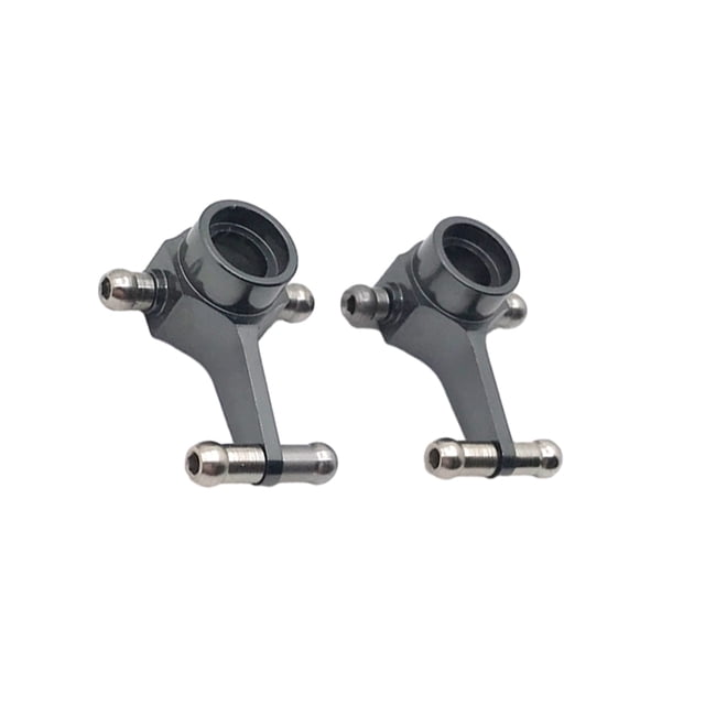 Bewildely Soporte de buje de dirección delantero mejorado de aleación de aluminio de 2 piezas para coche de control remoto 1/28 Wltoys K969 Kits de construcción modelo titanio