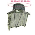 thumbnail image 5 of Yokua Camouflage Fishing Hat Detachable Neckflap Sun Hat for Outdoor Hiking Camping, 5 of 21