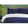 thumbnail image 4 of Ambesonne Night Duvet Cover Sets, Snowy Mountains Scenic, 2-King, Dark Blue Black Coconut, 4 of 7