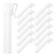 thumbnail image 1 of GOOHOCHY 25 uds ganchos de cortina de plástico Clips de cinta de cortina sistema de trinquete ganchos de cortina para cortina de ventana de puerta, 1 of 8
