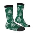 thumbnail image 3 of Uemuo Christmas Trees Pattern Women's Crew Socks, Soft Durable Breathable Moisture-Wicking with Odor Control Cotton socks, 3 of 9