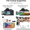 thumbnail image 3 of SUTENGDA Dual SD Card Reader for iPhone iPad Camera  Memory Card Reader with Dual Slot for SD/TF Card Plug and Play Trail Game Camera SD Card Viewer Lightning to MicroSD Card Camera Adapt, 3 of 4