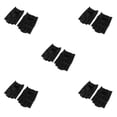 thumbnail image 3 of maskred Gants de Cyclisme Rétro en Cuir PU pour Hommes Sans Doigts Noir avec Boucle TG 5Ensemble, 3 of 6