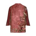 thumbnail image 5 of Sakmal Womens Coats Long Sleeve Sleeve Lightweight Casual Red Cardigan Floral Flowy Loose Fit Womens Jackets Trendy, 5 of 5